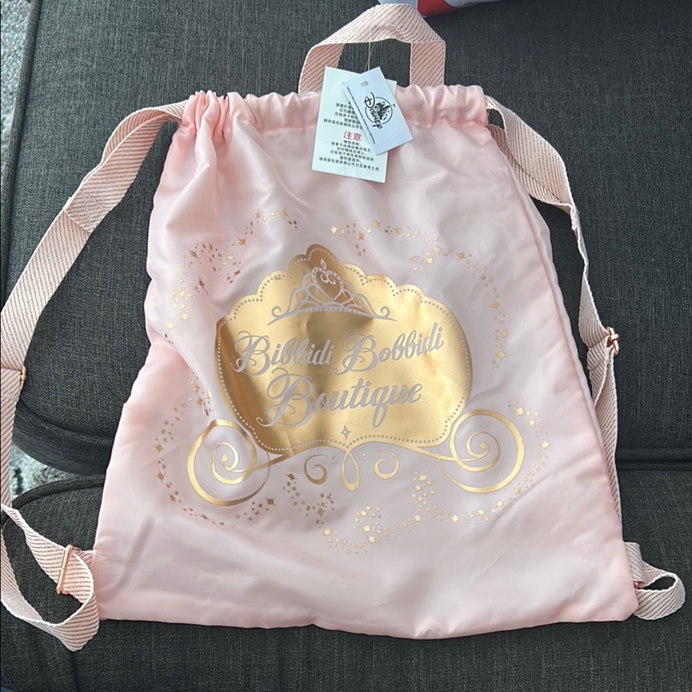 Pink Drawstring Bag